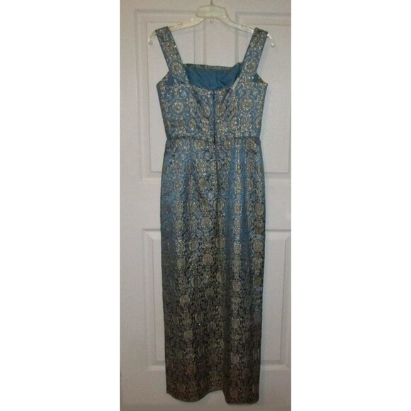 Vintage Gold Brocade Gown - XS, Small - Picture 2 of 14